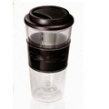13.5 Oz. Mighty Glass Tumbler with Leather Sleeve
